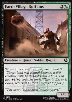 Earth Village Ruffians - Magic: The Gathering | Avatar: The Last Airbender (Common) [TLA - 219] - El Duelista