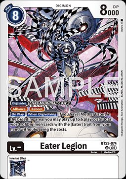 Eater Legion (BT23 - 074) - Hackers' Slumber (Uncommon) [BT - 23 - 074] - El Duelista