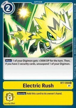 Electric Rush (BT7 - 099)⁣ - Next Adventure⁣ (Uncommon)⁣ [BT7 - 099] - El Duelista