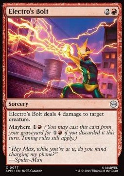 Electro's Bolt - Magic: The Gathering | Marvel's Spider - Man (Common) [SPM - 77] - El Duelista