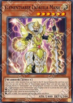 Elementsaber Lapauila Mana⁣ - Flames of Destruction⁣ (Super Rare)⁣ [025] - El Duelista
