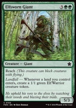 Elfsworn Giant⁣ - Magic: The Gathering Foundations⁣ (Common)⁣ [103] - El Duelista