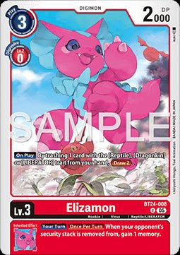 Elizamon (BT24 - 008) - Time Stranger (Uncommon) [BT - 24 - 008] - El Duelista