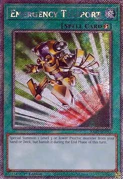 Emergency Teleport (V.4 - Platinum Secret Rare)⁣ - 25th Anniversary Rarity Collection II⁣ (Platinum Secret Rare)⁣ [053] - El Duelista