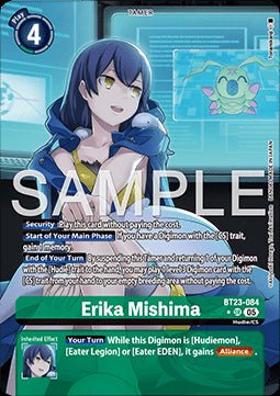 Erika Mishima (BT23 - 084) (V.2) - Hackers' Slumber (Alternative Art) [BT - 23 - 084] - El Duelista