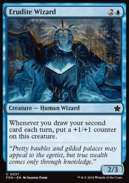 Erudite Wizard⁣ - Magic: The Gathering Foundations⁣ (Common)⁣ [37] - El Duelista