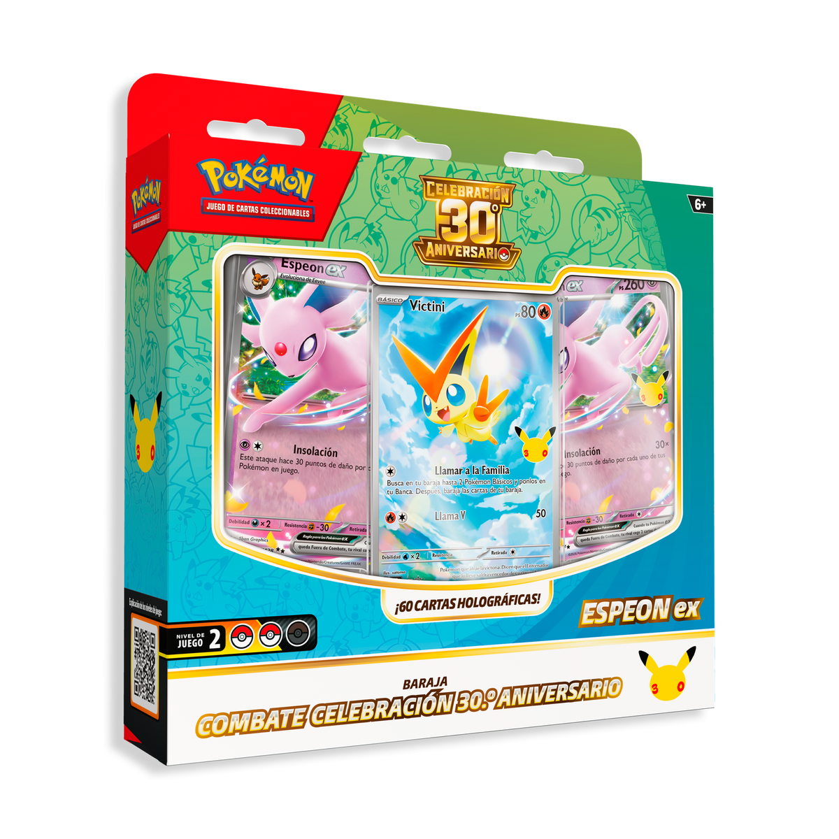 Pokémon 30th Celebration Espeon ex Battle Deck [30C], edición en español