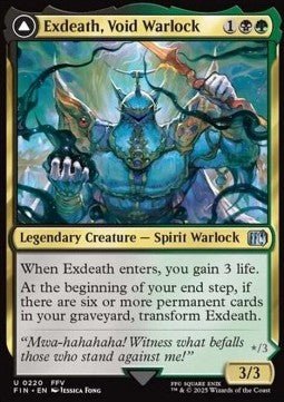 Exdeath, Void Warlock // Neo Exdeath, Dimension's End⁣ - Magic: The Gathering - FINAL FANTASY⁣ (Uncommon)⁣ [220] - El Duelista