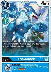 ExVeemon (BT12 - 022)⁣ - Across Time⁣ (Uncommon)⁣ [022] - El Duelista