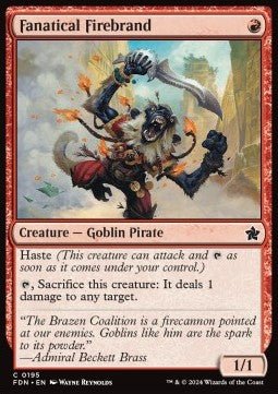 Fanatical Firebrand⁣ - Magic: The Gathering Foundations⁣ (Common)⁣ [195] - El Duelista