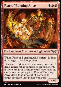 Fear of Burning Alive⁣ - Duskmourn: House of Horror⁣ (Uncommon)⁣ [135] - El Duelista