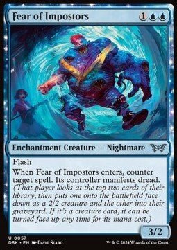 Fear of Impostors⁣ - Duskmourn: House of Horror⁣ (Uncommon)⁣ [57] - El Duelista