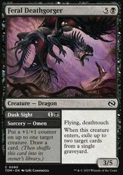 Feral Deathgorger // Dusk Sight⁣ - Tarkir: Dragonstorm⁣ (Common)⁣ [80] - El Duelista