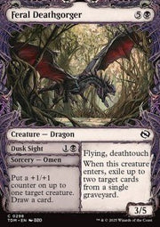 Feral Deathgorger // Dusk Sight⁣ - Tarkir: Dragonstorm: Extras⁣ (Common)⁣ [298] - El Duelista