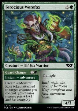 Ferocious Werefox // Guard Change⁣ - Wilds of Eldraine⁣ (Common)⁣ [170] - El Duelista