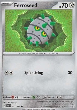 Ferroseed⁣ - Paradox Rift⁣ (Common)⁣ [127] - El Duelista