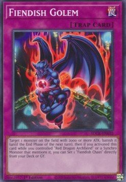 Fiendish Golem⁣ - Structure Deck: The Crimson King⁣ (Common)⁣ [032] - El Duelista