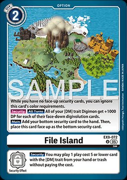 File Island (EX9 - 072) (V.1)⁣ - Versus Monsters⁣ (Uncommon)⁣ [072] - El Duelista