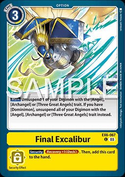 Final Excalibur (EX6 - 067)⁣ - Infernal Ascension⁣ (Common)⁣ [067] - El Duelista