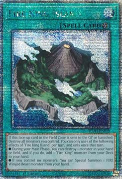 Fire King Island (V.5 - Quarter Century Secret Rare) - Quarter Century Bonanza (Quarter Century Secret Rare) [RA03 - 059] - El Duelista