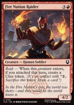 Fire Nation Raider - Magic: The Gathering | Avatar: The Last Airbender (Common) [TLA - 135] - El Duelista
