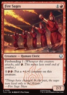 Fire Sages - Magic: The Gathering | Avatar: The Last Airbender (Uncommon) [TLA - 136] - El Duelista