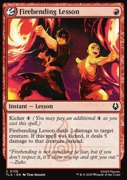 Firebending Lesson - Magic: The Gathering | Avatar: The Last Airbender (Common) [TLA - 138] - El Duelista