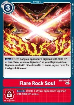 Flare Rock Soul (BT9 - 093)⁣ - X Record⁣ (Common)⁣ [093] - El Duelista