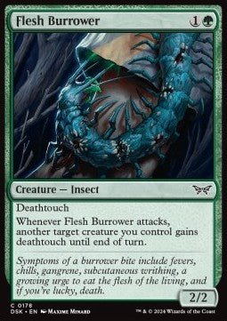 Flesh Burrower⁣ - Duskmourn: House of Horror⁣ (Common)⁣ [178] - El Duelista