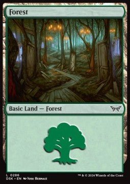 Forest (V.2)⁣ - Duskmourn: House of Horror⁣ (Land)⁣ [286] - El Duelista