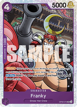 Franky (OP09 - 072) (V.1) - Emperors in the New World (Super Rare) [OP09 - 072] - El Duelista