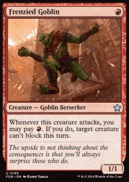 Frenzied Goblin⁣ - Magic: The Gathering Foundations⁣ (Uncommon)⁣ [199] - El Duelista