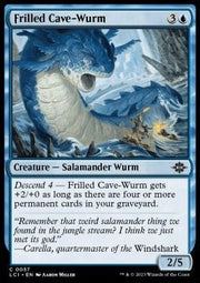 Frilled Cave - Wurm⁣ - The Lost Caverns of Ixalan⁣ (Common)⁣ [57] - El Duelista