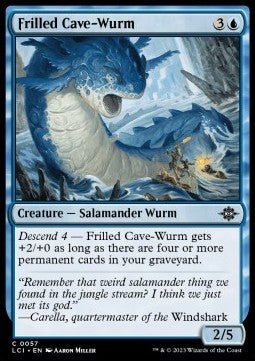 Frilled Cave - Wurm⁣ - The Lost Caverns of Ixalan⁣ (Common)⁣ [57] - El Duelista