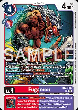 Fugamon (BT24 - 013) - Time Stranger (Uncommon) [BT - 24 - 013] - El Duelista