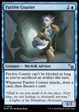Furtive Courier⁣ - Murders at Karlov Manor⁣ (Uncommon)⁣ [59] - El Duelista