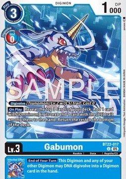 Gabumon (BT22 - 017)⁣ - Cyber Eden⁣ (Uncommon)⁣ [017] - El Duelista