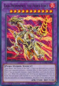 Gaia Prominence, the Fierce Force - Age of Overlord (Common) [AGOV - 033] - El Duelista