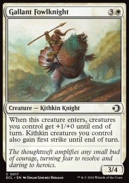 Gallant Fowlknight - Lorwyn Eclipsed (Common) [ECL - 17] - El Duelista