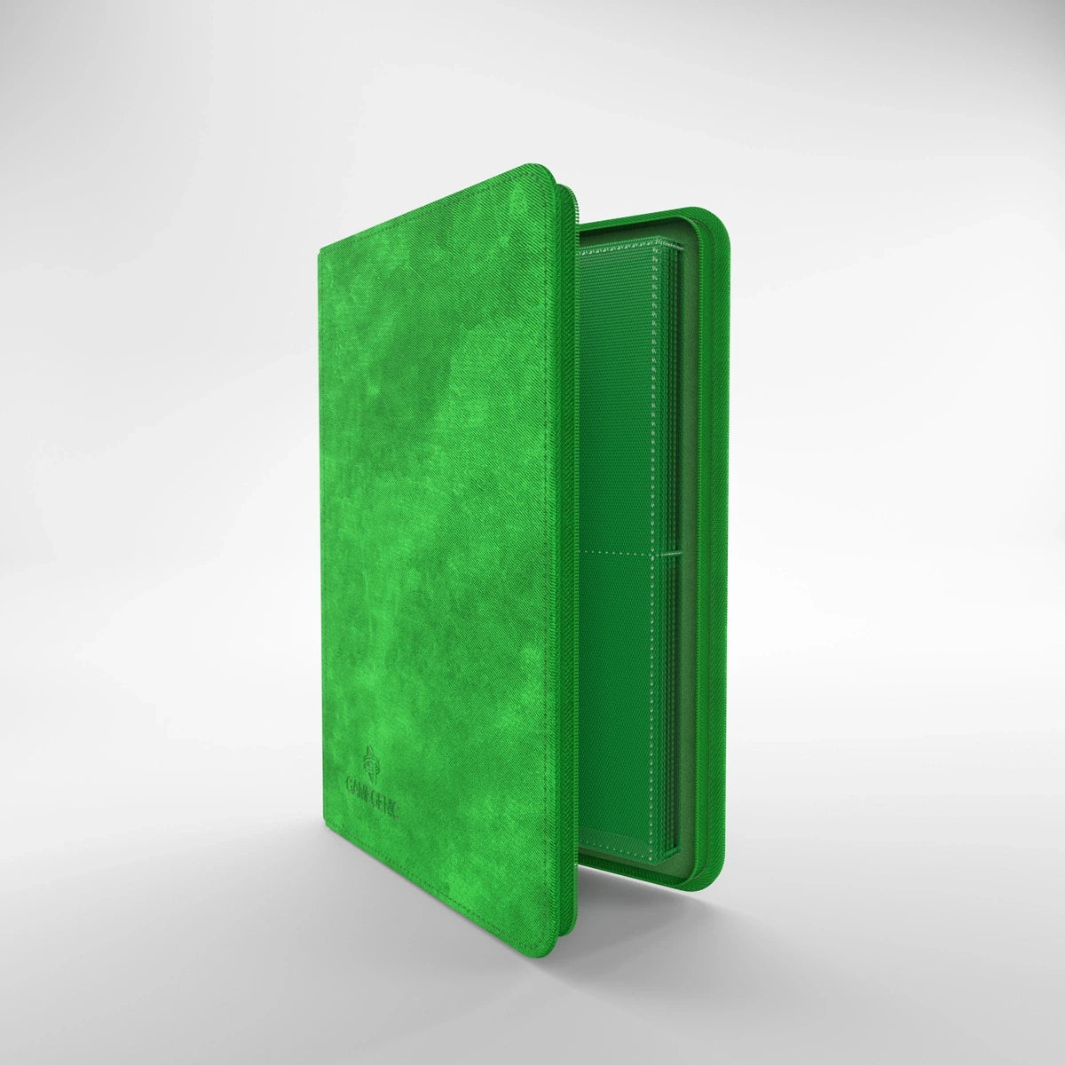 Álbum Gamegenic Zip-Up 8-Pocket — Verde — vista abierta