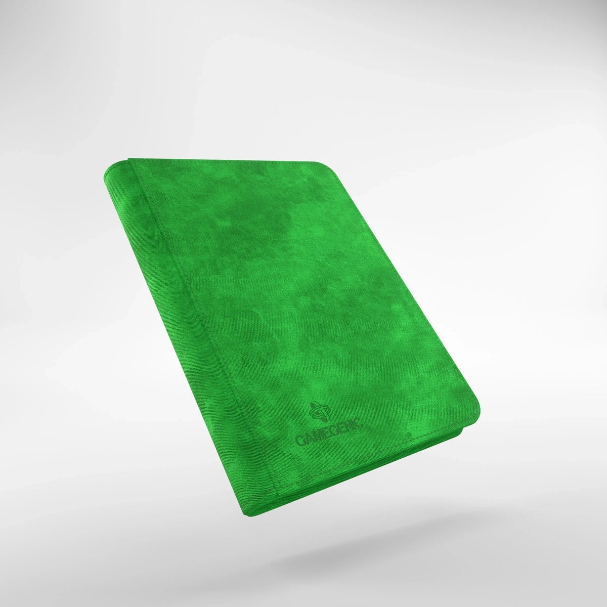 Álbum Gamegenic Zip-Up 8-Pocket — Verde — detalle exterior y cremallera