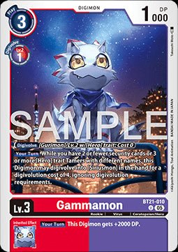 Gammamon (BT21 - 010)⁣ - World Convergence⁣ (Uncommon)⁣ [010] - El Duelista