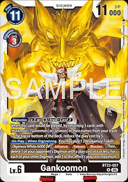 Gankoomon (BT23 - 057) - Hackers' Slumber (Rare) [BT - 23 - 057] - El Duelista