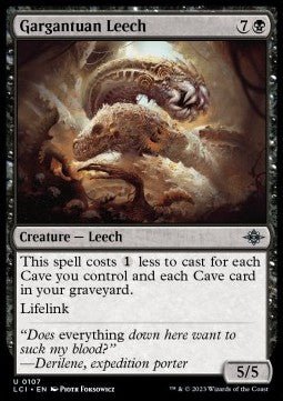 Gargantuan Leech⁣ - The Lost Caverns of Ixalan⁣ (Uncommon)⁣ [107] - El Duelista