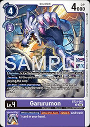 Garurumon (BT21 - 067)⁣ - World Convergence⁣ (Uncommon)⁣ [067] - El Duelista