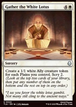 Gather the White Lotus - Magic: The Gathering | Avatar: The Last Airbender (Uncommon) [TLA - 20] - El Duelista