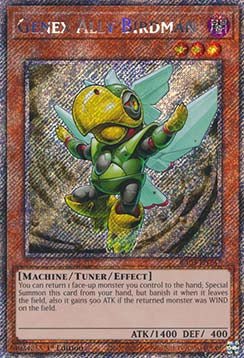 Genex Ally Birdman (V.1 - Platinum Secret Rare)⁣ - Quarter Century Bonanza⁣ (Platinum Secret Rare)⁣ [247] - El Duelista