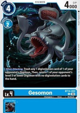 Gesomon (BT14 - 022)⁣ - Blast Ace⁣ (Common)⁣ [022] - El Duelista