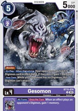 Gesomon (BT15 - 074)⁣ - Exceed Apocalypse⁣ (Uncommon)⁣ [074] - El Duelista