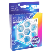 Gamegenic Galaxy Series Set of 7 Dice Set "Icy Crumbs" (7 Dice)